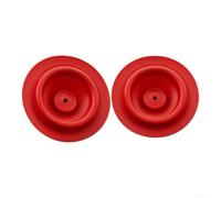Valvola di riempimento WC in gomma rossa per Korky include 2 diaframmi | Diaframma di copertura della valvola dell'acqua, gomma rossa, facile sostituzione fai da te