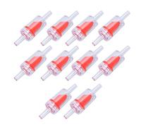 Valvola di Ritegno, 10 Pezzi Valvola di Ritegno in Plastica da 4 Mm, Valvola Rossa della Pompa Dell'ossigeno Acquario Valvola di Arresto Dell'acqua a Una Via in PP Serbatoio di Pesce(4 mm rosso)