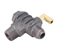 Valvola di ritegno a 3 porte filettata maschio costruita in ghisa per compressore d'aria a pistone Uso di pressione atmosferica