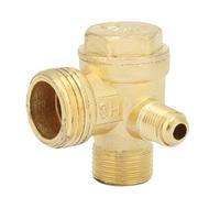 Valvola di Ritegno a 3 Vie, Valvola di Ritegno Non Ritorno Compressore, Filettatura Maschio, Resistente alla Pressione e alla Corrosione, per Compressori d'Aria, Strumento di Raccordo Tubo