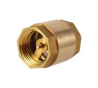 Valvola di ritegno a molla passante in ottone con filettatura interna da 1/2" 3/4" 1" Valvola a galleggiante di controllo dell'acqua antiriflusso unidirezionale(1I2 inch)