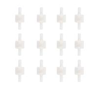 Valvola di ritegno a una via 12 pezzi Valvola di ritegno di arresto dell'acqua di sorgente resistente alla corrosione ad alta temperatura per acquario, industria chimica, (6 mm/0,24 pollici