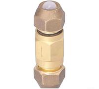 Valvola di ritegno ad alta pressione d'ottone, struttura del diaframma di senso unico per la refrigerazione di HVAC, interfaccia di 6.35mm, resistenza alla temperatura di -40°C a 120°C (A)