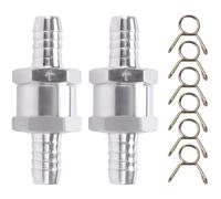 Valvola di ritegno carburante 10mm alluminio clip molla auto marine
