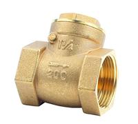 Valvola di Ritegno con Avvio Oscillante in Ottone con Filettatura Interna Dn32 232 Psi per Prevenire il Riflusso 'acqua, Valvola di Non Ritorno per Prevenire il Riflusso