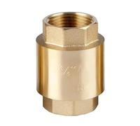 Valvola di ritegno con filettatura interna in ottone - DN15 DN20 DN25 DN32, tipo a molla verticale for acqua, olio e gas(DN32)