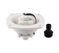 Valvola di ritegno con funzione di riduzione della pressione per sistemi idrici camper e yacht, compatibile con varie linee di ingresso dell'acqua (bianco)