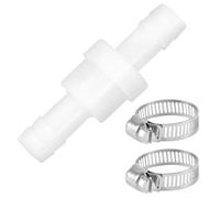 Valvola di ritegno da 10 mm - Valvola unidirezionale durevole per lavatrici, asciugatrici ed elettrodomestici, efficace protezione contro il riflusso di acqua e gas, facile installazione con fascette