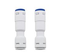Valvola di ritegno DGZZI 2 pezzi da 3/8" unidirezionale Push Fit dritto a connessione rapida valvole di ritegno per sistema di osmosi inversa RO Pure Water, 3/8" Push to Connect valvola di ritegno