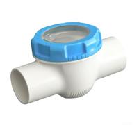 Valvola di ritegno di sicurezza per piscine da 5,1 cm con coperchio trasparente per la prevenzione del riflusso e valutazione visiva del movimento dell'acqua nelle linee in PVC