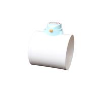 Valvola di ritegno elettrica in PVC da 220 V, 12 V e 24 V, 75/110/160/200 mm, valvole di controllo del volume del condotto dell'aria, 1 pezzo(160mm,24VDC)