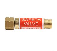 Valvola di ritegno Flashback per uso acetilene, G3/8 o M16X1 5, costruzione in rame, dispositivo di sicurezza per applicazioni industriali (D)