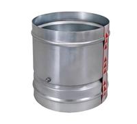 Valvola Di Ritegno For Condotto Dell'aria Rotondo Zincato, Valvola Di Scarico Ermetica Da 80-300 Mm, Serranda Di Arresto Con Ritorno A Molla For Sistema Di Ventilazione, 1 Pezzo(Diameter 100mm)