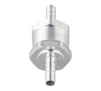 Valvola di ritegno in linea a senso unico da 6 mm 8 mm per tubo del carburante aria dell'acqua - Costruzione in alluminio (6 mm)