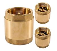 Valvola di ritegno in ottone da 1 1/2" con filettatura interna, DN40 Valvola di ritegno universale con filettatura interna su entrambi i lati, valvola di ritegno verticale in ottone da 1 1/2 pollice