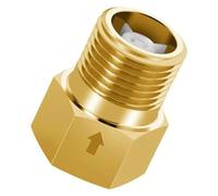 Valvola di ritegno in ottone da 1/2" femmina a maschio, non ritorno, unidirezionale