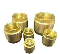 Valvola di ritegno in ottone filettatura femmina molla in linea 1/2 3/4 1 2 1-1/2 1-3/4 Lnch DN15 DN20 DN25 1 pz(2")