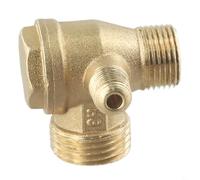 Valvola di ritegno in ottone per compressore d'aria, valvola di taglio filettata maschio a 3 porte, compatibile con pompe d'aria da 20 x 16 x 10 mm, 20 x 19 x 10 mm, 16 x 14 x 10 mm (20 x 16 x 10 mm)