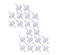 Valvola di ritegno in plastica bianca da 3 mm, 20 pezzi, 1/8 di pollice e 3 mm, valvola di controllo per acquario, per acqua, carburante, aria, gas