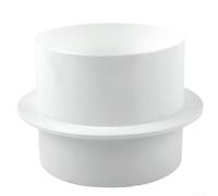 Valvola di ritegno in PVC bianco per collegare il tubo del condotto o il tubo flessibile per la ventilazione (100 mm)