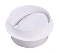 Valvola di ritegno in PVC bianco per collegare il tubo del condotto o il tubo flessibile per la ventilazione (150 mm)