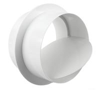 Valvola di ritegno in PVC bianco per collegare il tubo del condotto o il tubo flessibile per la ventilazione (120 mm)