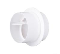 Valvola di ritegno in PVC per ventilatori rotondi per bagno e cucina, flusso d'aria e acqua inverso (120 mm)