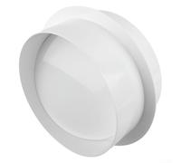 Valvola di ritegno in PVC per ventilatori rotondi per bagno e cucina, flusso d'aria e acqua inverso (200 mm)