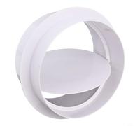 Valvola di ritegno in PVC per ventilazione del ventilatore del bagno e della cucina, con collegamento rotondo per evitare il flusso d'aria inverso (150 mm)