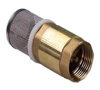 Valvola di ritegno in rame da 1/2" 3/4" 1" valvola di ritegno in ottone con filtro molla in linea adattatore unidirezionale anti riflusso controllo del flusso d'acqua collega estensione di riparazione