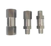 Valvola di ritegno monouso 1/8 3/8 pollici Inline 304 acciaio inox 1 pezzo (3/8", Male To Female NPT)