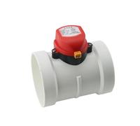 Valvola di ritegno motorizzata in plastica ABS 75/110/160/200 mm, valvola di ritegno in PVC, regolatore del volume del condotto dell'aria per tubo di ventilazione AC 220 V, 1 pezzo (200 mm)