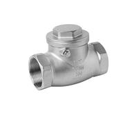 Valvola di ritegno orizzontale filettata a battente in acciaio inox 304 Valvola di ritegno per tubi dell'acqua 4 punti 6 punti DN5(DN15,316Lmaterial quality)