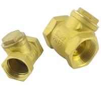 Valvola di ritegno orizzontale in ottone - filettatura interna da 1/2", 3/4", 1" BSP, impedisce il riflusso for acqua, gas e olio(0.5In)