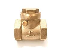 Valvola di ritegno orizzontale in ottone, previene il riflusso 'acqua, struttura in ottone resistente(1.5In)