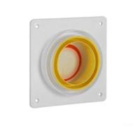 Valvola di ritegno per condotte di ventilazione del bagno, con guarnizione in silicone e materiale ABS per evitare perdite e ingresso di mosche (D)