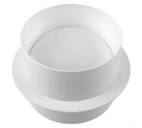 Valvola di ritegno per tubi di ventilazione rotondi in materiale PVC utilizzata con ventilatori da bagno per gestire la direzione dell'aria nei sistemi domestici (110 mm)