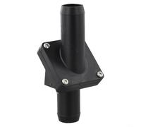 Valvola di ritegno per yacht, 12,6 cm, in plastica, valvola di scarico unidirezionale, controllo del flusso diritto, senza riflusso, nera, per barche, camper, sport acquatici