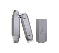 Valvola di ritegno pneumatica da 1/8, 1/4, 1/2 e 3/8 pollici per compressore d'aria e gas a una via, 6, 8, 10 e 12 mm, con connettore, 5 pezzi (CV-03)