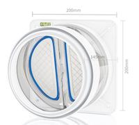 Valvola di ritegno tipo riduttore per cappa con pendenza di 17 gradi per un flus [EEK: A]