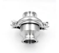 Valvola di ritegno Tri Clamp da 3/4'', 1'', 1,5'', 2'', 2,5'', 3'', Valvole di flusso unidirezionali in acciaio inossidabile 304(89mm Ferrule 106)