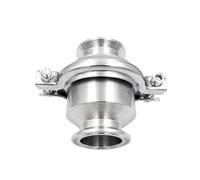 Valvola di ritegno Tri-Clamp sanitaria da 3/4'', 1'', 1,5'', 2'', 2,5'', 3'', Valvole di flusso unidirezionali, in acciaio inossidabile 304, livello alimentare(32mm Ferrule 50.5)