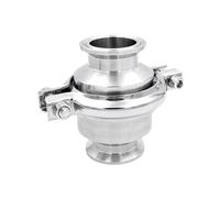 Valvola di ritegno Tri Clamp sanitaria da 3/4'' 1'' 1,5'' 2'' 2,5'' 3'' Valvole di flusso unidirezionali in acciaio inossidabile 304 Livello alimentare(76mm Ferrule 91)
