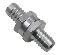 Valvola di ritegno unidirezionale in linea, per sistemi di carburante o acqua, compatibile con tubi da 6 mm, 8 mm, 10 mm, 12 mm, per motori e impianti idraulici domestici (12 mm)