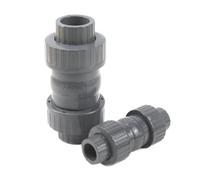 Valvola di ritegno UPVC da 20~63 mm, doppia unione, valvola di non ritorno che impedisce il riflusso dei connettori delle valvole dei tubi dell'acqua(DN32)
