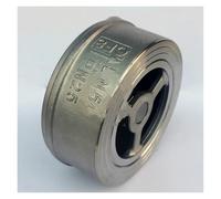 Valvola di ritegno wafer in acciaio inossidabile DN15-DN50 Valvola di non ritorno Tipo di sollevamento a molla Valvola unidirezionale SS304(DN40)