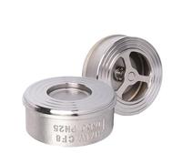 Valvola di ritegno wafer unidirezionale 1/2 "3/4" 1 "2" in acciaio inossidabile 304 H71W-16P DN15/DN20/DN25/DN32/DN40/DN50 Tipo di sollevamento(DN40)