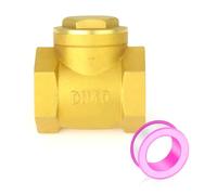 valvola di ritiro in ottone, Controllo software in ottone | Nessuno 3/4" e 1-1/2" NPT for pompa di raccolta, compressore d'aria, gas, aria, carburante, olio, acqua(1-1/2" NPT)