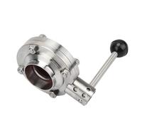 Valvola di saldatura autocostruita in acciaio inossidabile for il controllo del flusso della birra(38mm,SUS316L)