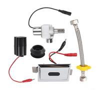 Valvola di scarico automatica per orinatoio con sensore a infrarossi, a batteria, senza contatto, per sanitari commerciali, valvola sensore di risparmio idrico, G1/2 pollici (A)
